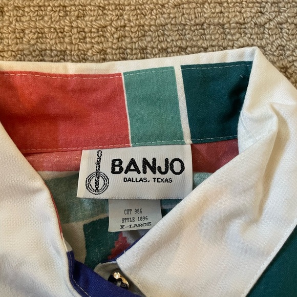 Men’s Banjo Vintage Western Shirt XL - Picture 3 of 5